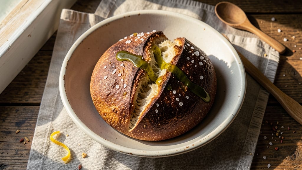 Authentic Rustic Italian Bread Recipe: Wood-Fired Crust With Olive Oil Kiss