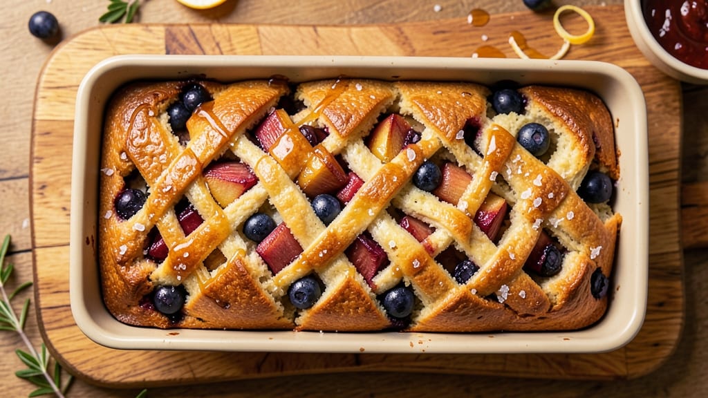 Apple Blueberry Bread Recipe: Fruity Streusel Swirls With Buttery Crust