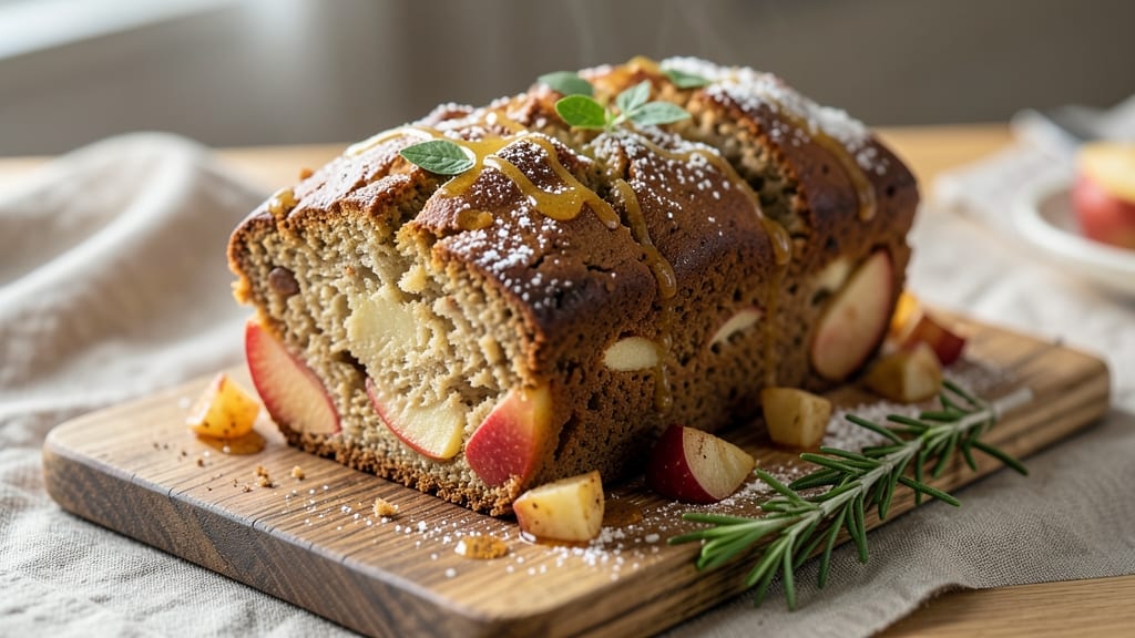 Almond Flour Apple Bread Recipe: Cinnamon-Spiced Crust With Apple Streusel Topping