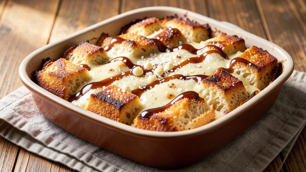 B Sweet Bread Pudding Recipe: Bourbon-Kissed Layers With Caramelized Top