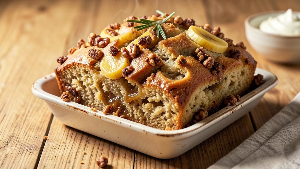 B Is For Banana Bread Recipe: Moist Crumb With Warm Spice Infusion and Walnut Swirls