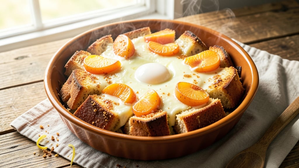 Apricot Bread Pudding Recipe: Caramelized Fruit and Cinnamon Swirl Bliss
