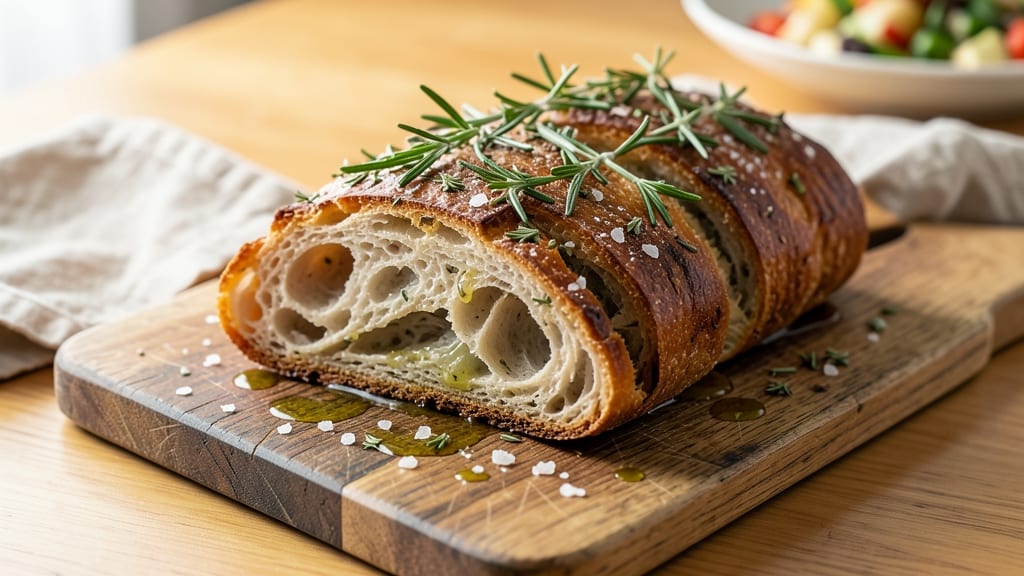 Artisan Bread With Herbs Recipe: Fragrant Rosemary and Thyme Crusty Loaf