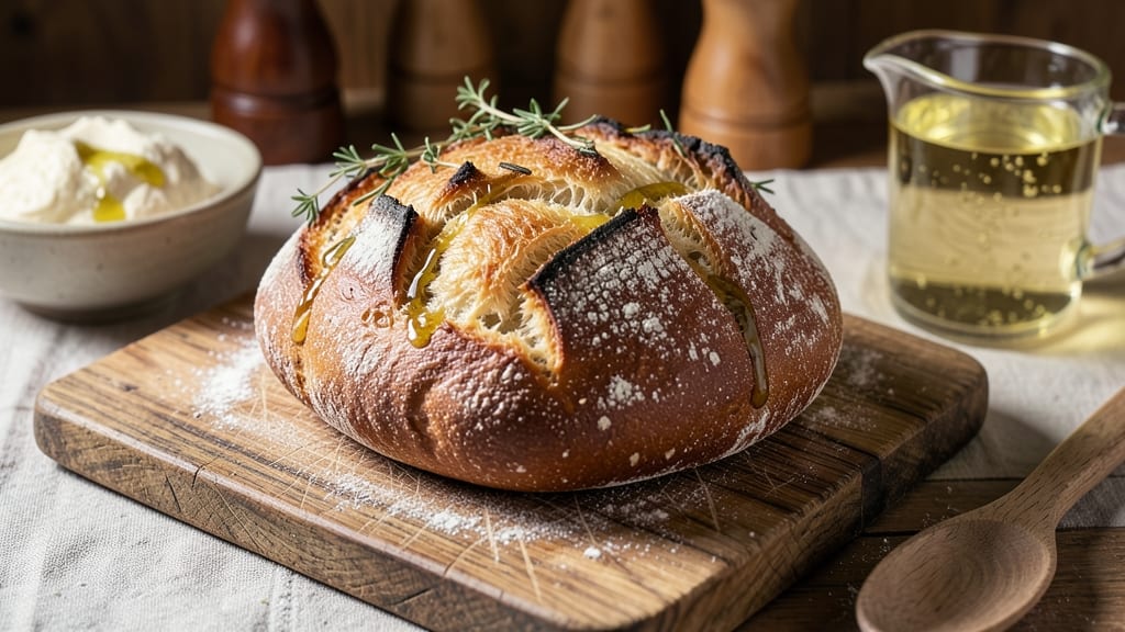 Bread Recipe: Dutch Oven Crust With Rustic Heart and No-Knead Ease