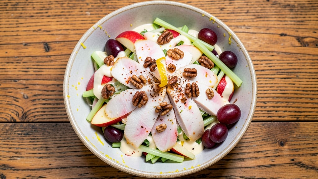 Atlanta Bread Company Chicken Waldorf Salad Recipe: Crunchy Apple, Celery, and Grapes with Creamy Dressing