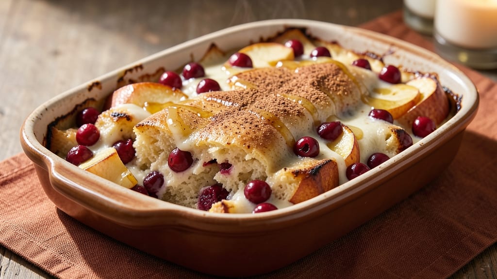 Apple Cranberry Bread Pudding Recipe: Warm Spice and Bursting Fruit Every Bite