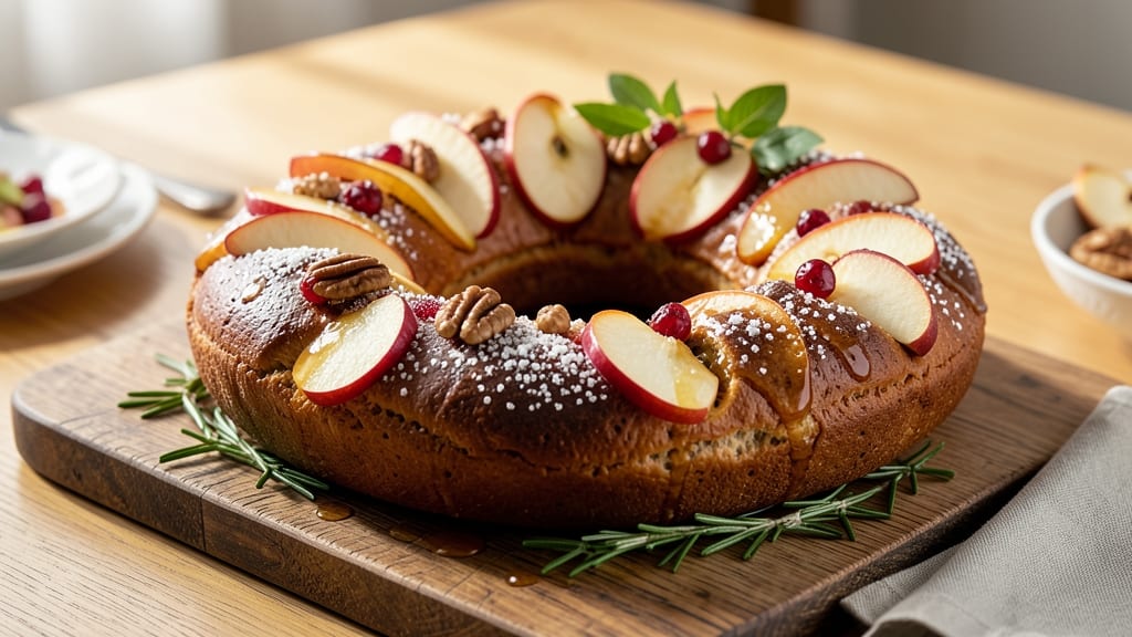 Autumn Apple Bread Wreath Recipe: Festive Swirls and Crusty Crown in One Bake