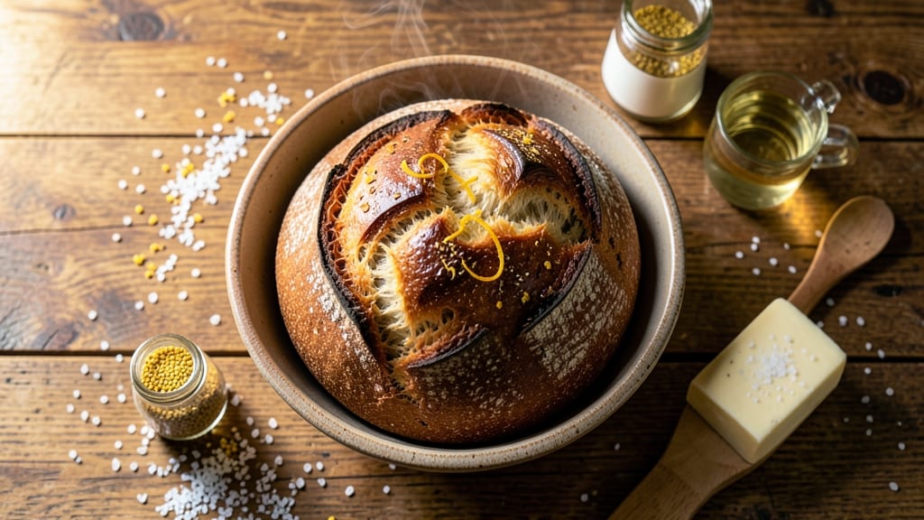 600g Bread Recipe: Dutch Oven Crust With Soft Heart in One Bake