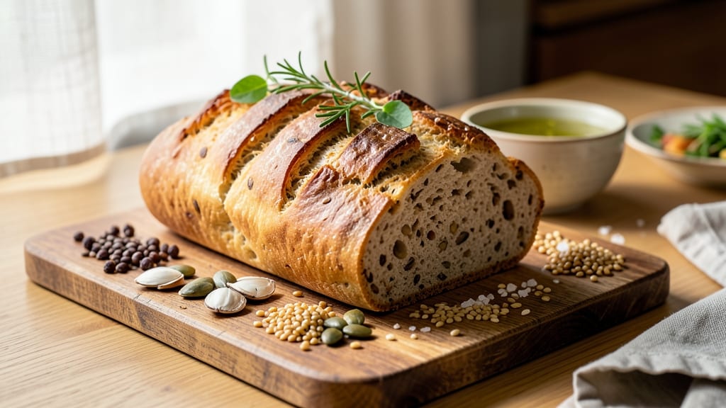 9 Grain Flour Bread Recipe: Nutrient-Packed Loaf With Seedy Crunch